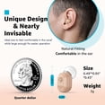 thumbnail image 3 of Hearing Aids, Autiphon Rechargeable Digital Hearing Aids for Seniors Adults with Noise Cancelling, Patented Design for Easy Operation, 1 Week Backup Power, U0 Series, Pair, 2025 Version, 3 of 6