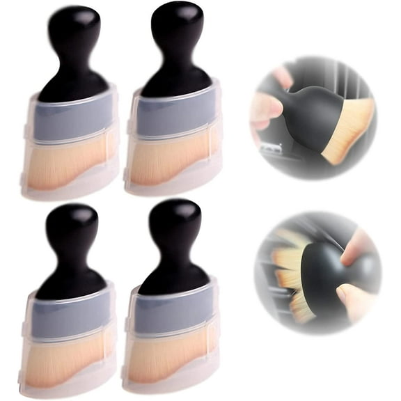 Car Interior Cleaning Tool, 4PCS Car Cleaning Brushes Duster, Universal Car Dust Cleaner Brushes, Auto Interior Soft Bristles Cleaning Car Detailing Brush Dusting Tools