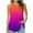 (Fashion 2)Orange, variant on Aimik Women's Pleated Tank Tops Summer Gradient Round Neck Sleeveless Flowy Casual Vest Tops Soft Loose Fit Tank Shirts