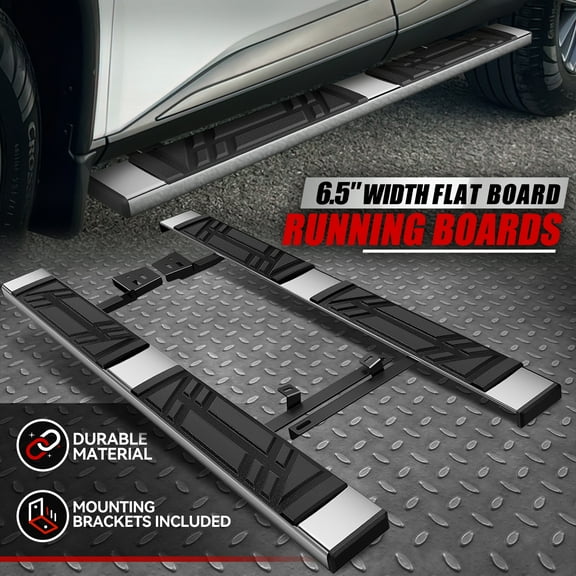 Nuvision for 21-24 Nissan Rogue 6.5" Premium Running Boards Side Step Pedal Nerf Bar