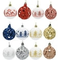 thumbnail image 3 of LINLIN Christmas Ball Pendant,  9pcs 6cm Christmas Baubles Box Set Christmas Balls Ornaments for Xmas Christmas Tree Hanging Ball, 3 of 6