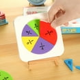 thumbnail image 3 of Fracciones circulares numerada juguete de aprendizaje de educación temprana, 5 círculos que representan 1/3, 1/4, 1/6, 1/8, 1/12 Hugo recuento de fracciones circulares, 3 of 8