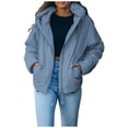 thumbnail image 4 of Vedolay Casual Jackets Casual Jacket for Women Fashion Casual Long Sleeve Button Down Coat,A L, 4 of 5