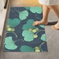 thumbnail image 2 of Dreamtimes Luxury Toilet Rugs U-Shaped 17.3"x13.4", Extra Soft and Absorbent Microfiber Bathroom Rugs, Non-Slip Toilet Bath Mat, Machine Wash Dry, Contour Bath Rugs for Toilet Base-Green Ginkgo, 2 of 4