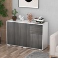 thumbnail image 2 of HOMCOM Kitchen Sideboard with Push-Open Drawers and Storage Cabinets, Grey, 2 of 10