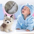 thumbnail image 2 of Peluche de peluche hecho a mano con forma de perro Lucky, realista, 2 of 5