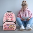 thumbnail image 2 of Pzuqiu Book Lover Axolotl Kids Backpack for Ages 6-14 Elementary School Students with Adjustable Straps Large Capacity 17 Inch Bookbag for Back to School Outdoor Activities, 2 of 7