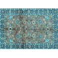 thumbnail image 1 of Ahgly Company Indoor Rectangle Abstract Light Blue Contemporary Area Rugs, 7' x 9', 1 of 4