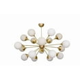 thumbnail image 2 of 18 Light Globe Mid Century Brass Sputnik chandelier light Fixture, 2 of 5
