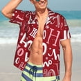 thumbnail image 5 of Picia Ho Pattern Funny Christmas Gentle Cotton Regular Fit Short Sleeve Casual Hawaiian Shirt for Men-3X-Large, 5 of 9