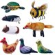 thumbnail image 2 of Chicken parrot pigeon mouse fox turtle bee Dutch pig pigeon simulation animal plush toys stuffed dolls children's gifts, 2 of 5