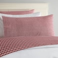 thumbnail image 3 of Laurel & Mayfair Gingham Printed 250tc 100% Cotton Percale Red 4-Piece Sheet Set, King, 3 of 4
