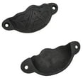 thumbnail image 7 of SaKeGa Pack 4 Drawer Pulls Flat Black Cabinet Cup Pulls Kitchen Hardware Cabinet Handles Matte Black Drawer Handles Pulls, 7 of 7