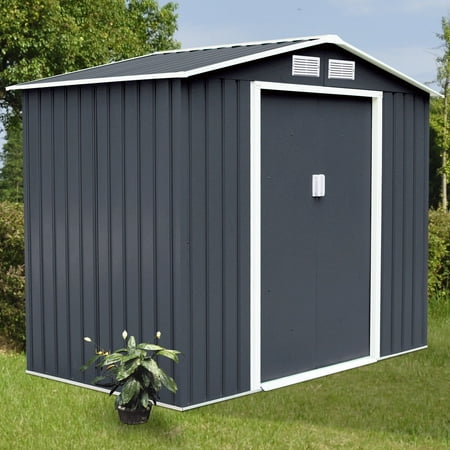 Costway 7' X 4' Outdoor Garden Storage Shed Tool House 