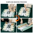 thumbnail image 4 of Dumpling Maker Press, Dumpling Wrappers Mould Kitchen Tool Featuring Easy-Use Design for Homemade Dumplings and Potstickers, Reusable and Durable Cooking Accessory Blahzhy | Green, 4 of 8