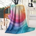 thumbnail image 2 of Rainbow Tie Dye Swirl Pattern Blanket,Comfortable Soft Lamb Wool Throw Blanket,All Season,Warm Lightweight Blankets for Sofa Bed Couch Living Room Chair,60"x80", 2 of 4