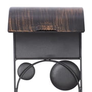 DecMode 2 Holder Brown Metal Abstract Wall Sconce, Set of 2