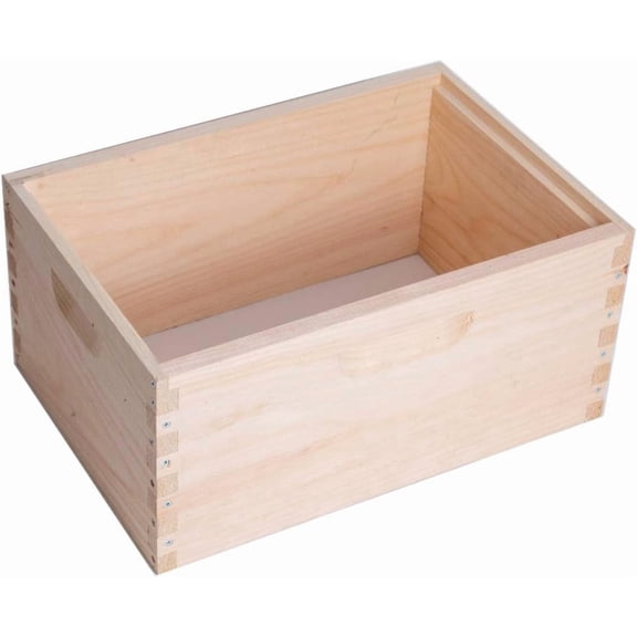 Stoney Acres Beekeeping Beehive Box, 8 Frame Deep Assembled Super or Brood Honeybee Hive Box, Amish Made