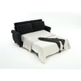 thumbnail image 3 of JERFIT Modern Sleeper Sofa Bed Queen Size Pull Out Couch with Memory Foam Mattress for Small Space, Dark Gray Linen Convertible Sectional Sofa, 3 of 9