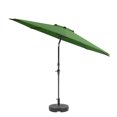 thumbnail image 1 of CorLiving 10ft Wind Resistant Tilting Patio Umbrella with Aluminum & Steel Frame & Round Base, 1 of 7