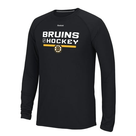 - Boston Bruins Reebok NHL Center Ice 2015 Locker Room L/S Men's T-Shirt