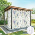 thumbnail image 6 of Outdoor Curtains for Patio Waterproof, Purple Yellow Diamond Outdoor Privacy Panels Grommet, Modern Geometric Middle Century Blackout Outside Curtains for Porch/Cabana/Pergola/Gazebo 54"x95", 1 Panel, 6 of 8