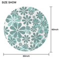 thumbnail image 2 of Round Tablecloth 60 Inch Daisy Floral Table Cover Wrinkle Free Easy Clean Dining Kitchen, 2 of 5