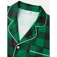 thumbnail image 5 of Jaweiwi Matching Family Plaid Pajamas Set for Christmas, Long Sleeve Shirt with Pants Plaid Sleepwear Loungewear for Holiday Wear, 5 of 10
