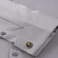 thumbnail image 6 of TANSILING Men's French Cuff Dress Shirt with Free Cufflinks, Formal Long Sleeve Tuxedo Shirt, 6 of 7