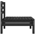 thumbnail image 4 of vidaXL Canapés Centraux de Jardin 2 Pcs Noir Pin Massif, 4 of 6