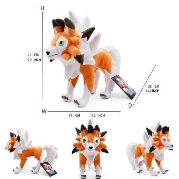 170g Yellow Rock Wolf Plush Toy, Realistic Wolf-Shaped Soft and Cute Toy