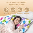 thumbnail image 2 of Yiaed Body Pillow Cover, Ultra Soft Microfiber Pillowcases, Breathable Long Pillow Case, Envelope Closure-Bear And Polka Dot (20x54 inch)（Pillow core not included）, 2 of 5