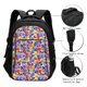 thumbnail image 3 of Balery The Garden Tricolor Pansy Flower Mochila con carga USB para hombre y mujer - Mochila impermeable y antirrobo para laptop con puerto USB para viajes, trabajo, 3 of 7