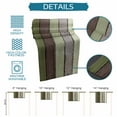 thumbnail image 7 of Rustic Green Wood Short Table Runners 48 Inches, Cotton Linen Fabric Table Runner Dresser Scarf, Ombre Color Gradient Retro Grain Tablerunner for Party/Kitchen/Dinner/Wedding Decor 13''x48'', 7 of 7