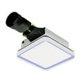 thumbnail image 2 of Akicon Bathroom Exhaust Fan with Light, 50-80-100 CFM DC Motor, 1.2 Sones Bathroom Vent Fan, 3CCT LED Light 2700K/4000K/5500K with 7W Night Light Quiet Energy Saving Bathroom Ceiling Fan, White., 2 of 13