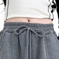 thumbnail image 5 of UACY Girls Wide Leg Sweatpants Baggy Sweat Pants for Teen Girls Kids Loose Fit Straight Leg Joggers with Pockets Drawstring Waist (Grey, 7-8 Years), 5 of 6