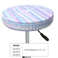 thumbnail image 2 of Goofa Striped Gradient Printed Stool Covers Round, Waterproof Round Bar Stool Covers Anti-Slip Round Bar Stool Seat Cover with Elastic Bands Durable -14 inch, 2 of 7