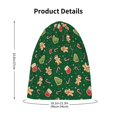 thumbnail image 4 of Xecao green Christmas Element Print Beanie Hat Toddler Girls Boys, Baby Hats Winter Warm Knitted Thermal, Kids Winter Caps, 4 of 7