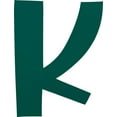 thumbnail image 1 of Acrylic Letter K Blank, 2'' Tall Frosted Teal Acrylic Sign Letter, Choose Your Color, Invitation, 1 of 5
