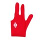 thumbnail image 4 of Guantes de billar de licra duraderos, transpirables y flexibles, para hombres y mujeres. rojo, 4 of 8