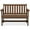 Brown, variant on SERWALL Outdoor Bench for 2-Person, Weather-Resistant HDPE with Aluminum Reinforcement, Supports 660 lbs, Comfortable Seating for Patio, Garden, and Porch, Black