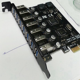 thumbnail image 2 of Adaptador PCI Express USB 3.0 (3 unidades) PCI E a 7 puertos USB 3.0 Tarjeta adaptadora de expansión USB 3 PCIe PCI-E X1 Controlador (VIA), 2 of 5