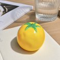 thumbnail image 4 of Realistic Tomato Squishy Toy, Yellow Tomato Shaped Stress Ball with Green Stem, Soft Slow Rising Fidget Toy, Anxiety Relief Stress Relief Sensory Toy for Kids Adults, Desk Decor Gift, 4 of 5