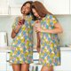 thumbnail image 4 of Easygdp Colorful Duck Camisón de manga corta para mujer, informal, estampado, 4 of 6