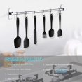 thumbnail image 3 of Kit de espátula de silicona de cocina, 6 paquetes de utensilios de silicona como utensilios de cocina antiadherente incluyen espátula de cuchara, etc, para cocinar y hacer pasteles (negro) Feliz Sencillez, 3 of 3