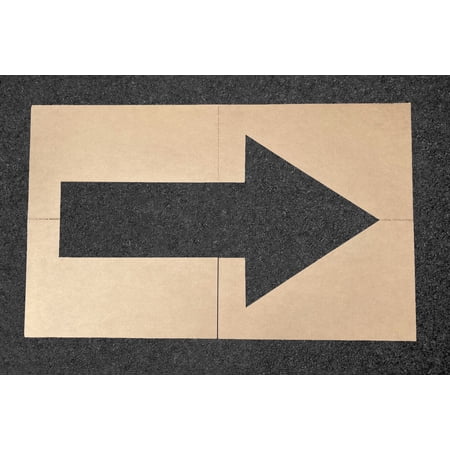 APS 42" STRAIGHT ARROW Cardboard Stencil | Driveway Traffic Marking for Parking Lot | Made in USA