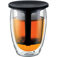 Deals on Bodum Tea for One Black Tea Maker w/12 Oz Double Wall Glass