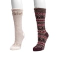 thumbnail image 2 of MUK LUKS Women's 2 Pair Pack Tall Heat Retainer Boot Socks, 2 of 3