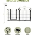thumbnail image 3 of Dog Playpen Outdoor, 24inch 16panel Dog Fence with Gate for Yard,Pet Exercise Pen for Rv Camping Garden for Puppy and Small Dogs with Fixed Stakes(24inch), 3 of 7
