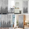 thumbnail image 6 of Gray Forest Plant Fabric Shower Curtain Tree Illustration Washable Shower Curtains for Bathroom, Waterproof Bath Curtain with Hooks Home Decor 36x72in, 6 of 8